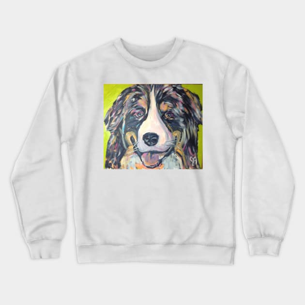 Bernese Mountain Dog Crewneck Sweatshirt by Jeneralarts